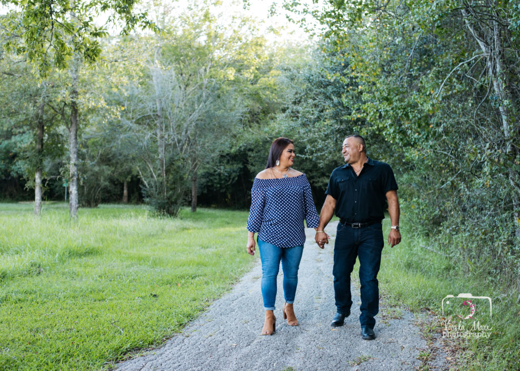 Candid Engagement Session Autumn in Houston