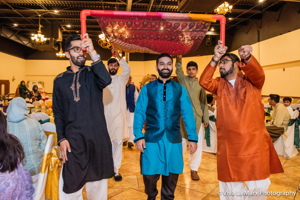 Groom looking at his bride Houston Pakistani Wedding