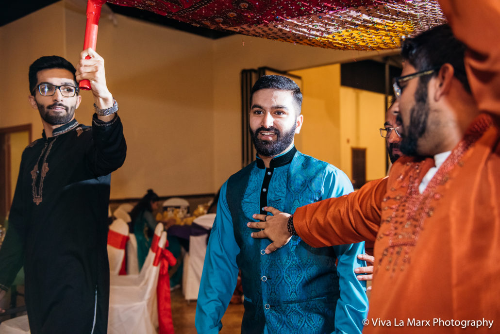 Groom seeing his bride Pakistani Houston Wedding