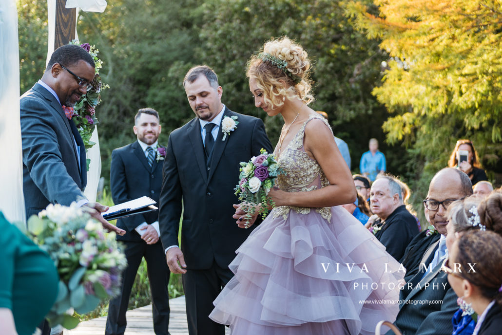 Small wedding at the Houston Arboretum